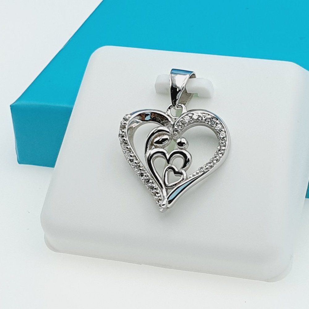 "925 Sterling Silver CZ Beautiful Pendant for Women, 1USPAR4017 - Picture 3 of 11